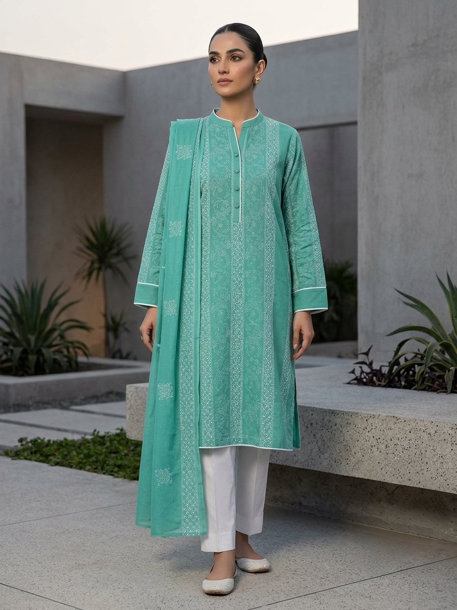 sea-green-embroidered-lawn-2-piece-unstitched-suit-with-embroidered-dupatta-premium-summer-collection