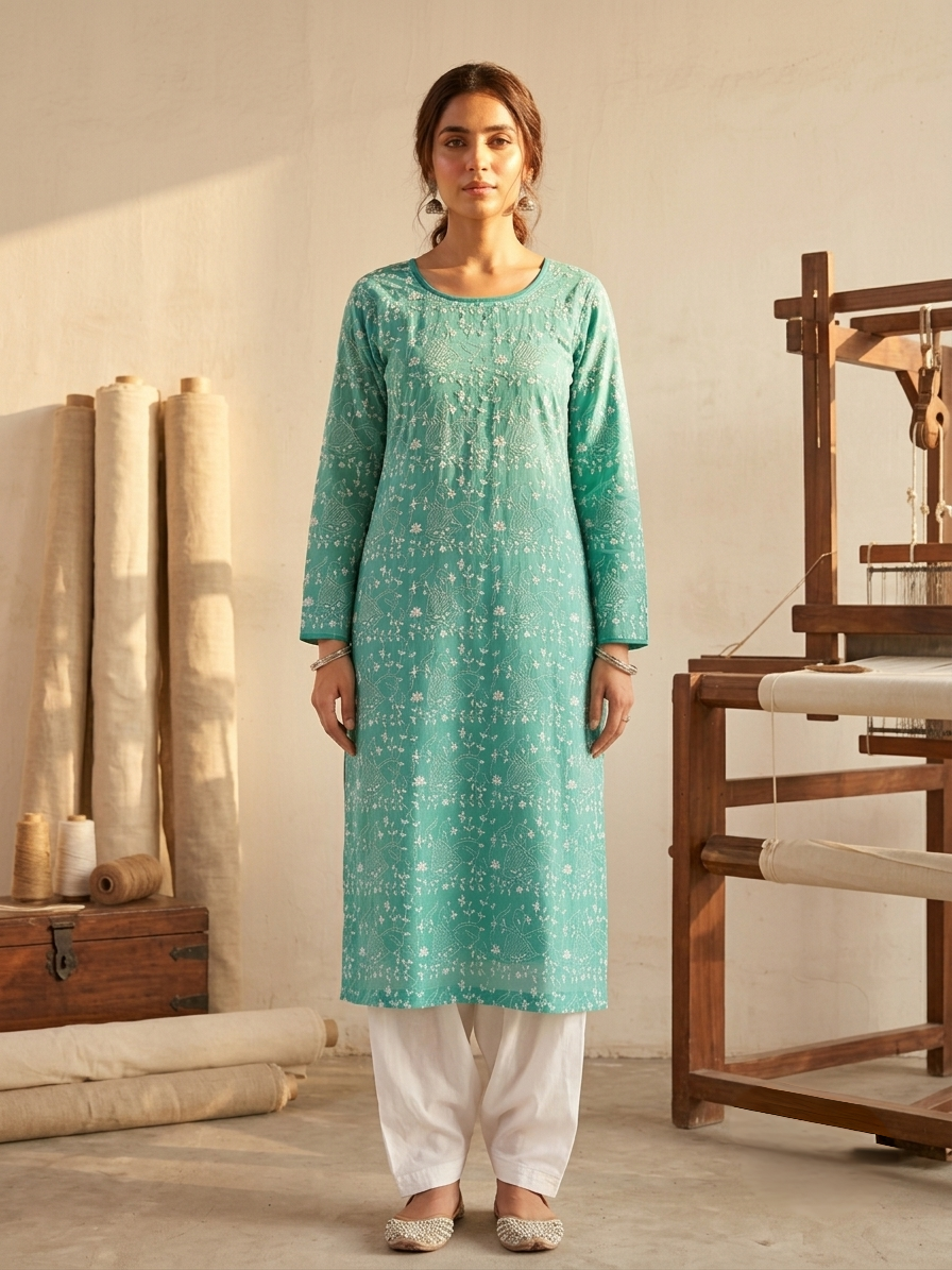 handmade-embroidered-seafoam-green-lawn-kurta-for-women-premium-floral-embroidered-summer-lawn-shir