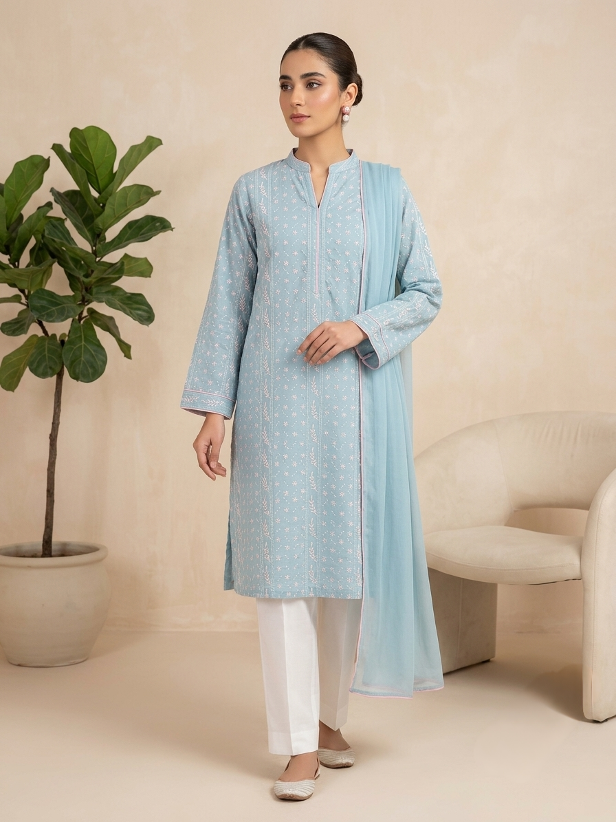 light-blue-handmade-embroidered-lawn-kurta-for-women-premium-handcrafted-summer-lawn-shirt