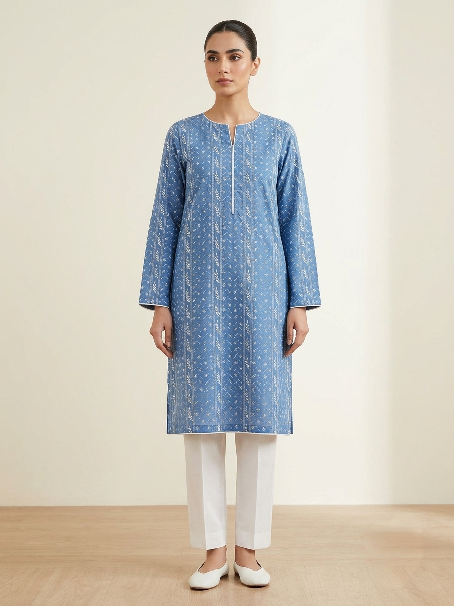 handmade-lavender-blue-chikankari-lawn-kurta-for-women-premium-embroidered-summer-lawn-shirt