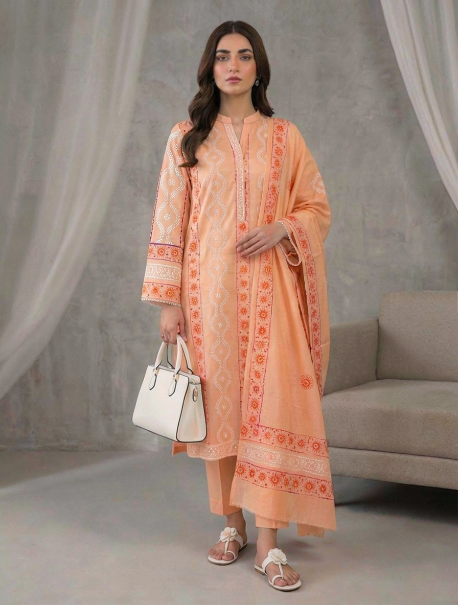 peach-chikankari-embroidered-pure-lawn-shirt-and-dupatta