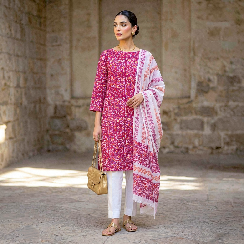 magenta-pink-block-printed-pure-lawn-shirt-dupatta-unstitched-2-piece-summer-collection