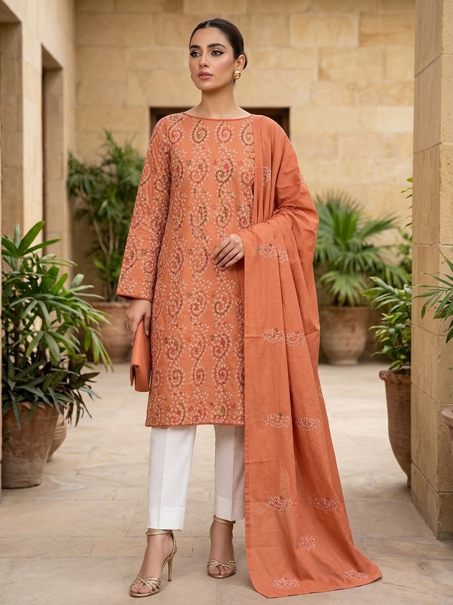 elegant-terracotta-peach-with-white-multicolour-french-knot-embroidery-pure-lawn-unstitched-suit-terracotta-peach-pure-lawn-dupatta
