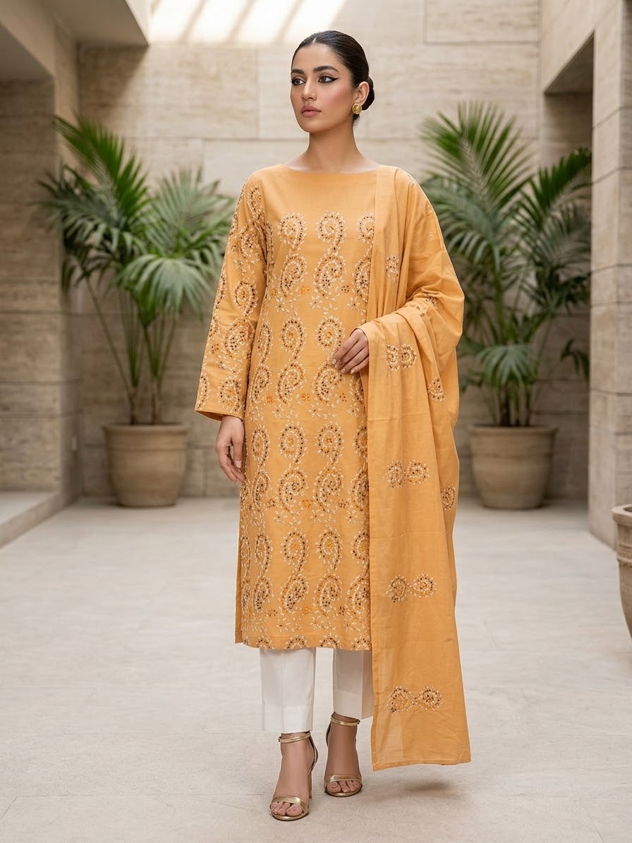 mustard-gold-with-multicolor-embroidery-pure-lawn-unstitched-suit-mustard-gold-pure-lawn-dupatta