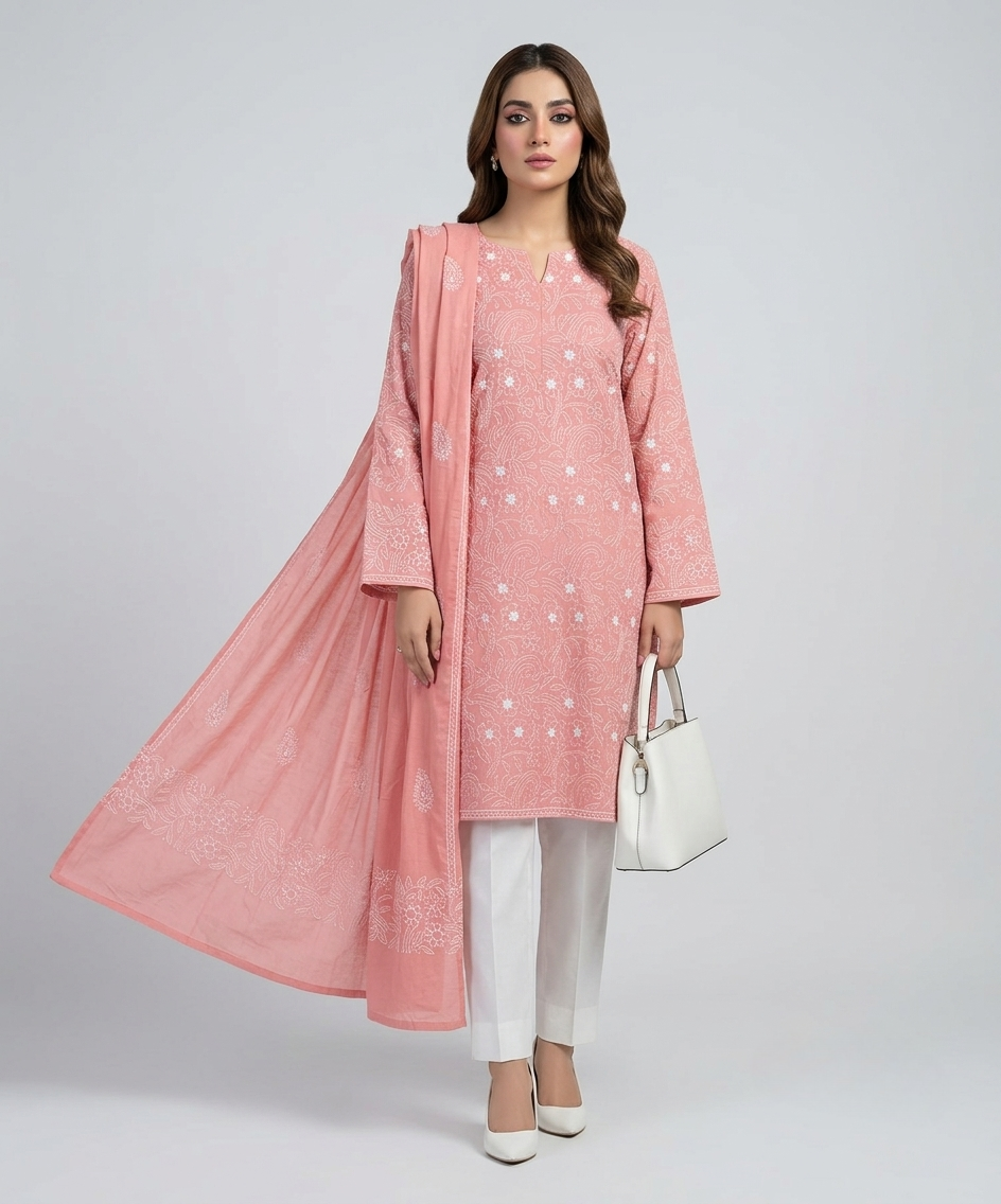 peach-pink-handmade-chikankari-embroidered-lawn-2-piece-unstitched-suit-with-embroidered-dupatta
