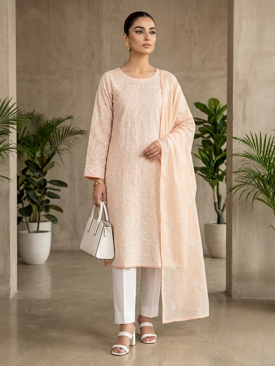 light-peach-chikankari-embroidered-lawn-2-piece-unstitched-suit-with-embroidered-dupatta