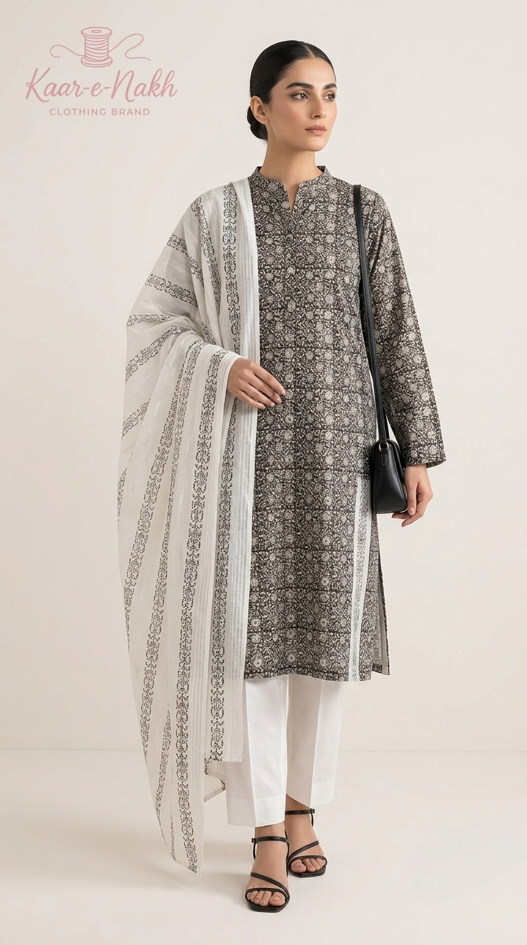 dark-grey-pure-lawn-unstitched-suit-with-white-grey-block-print-and-white-broshia-dupatta