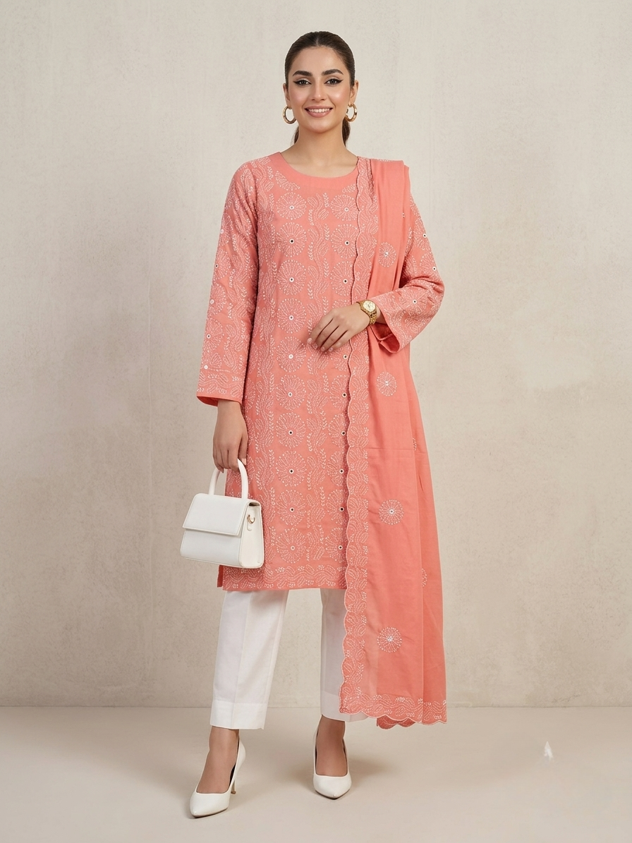 coral-peach-chikankari-shisha-2-piece-pure-lawn-suit-handmade-embroidered-unstitched-suit