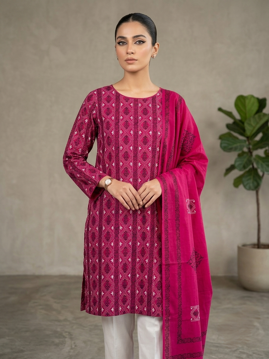 deep-rose-pink-with-berry-purple-white-geometric-block-print-pure-lawn-unstitched-suit-deep-rose-pink-pure-lawn-dupatta